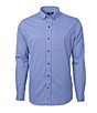 Color:Tour Blue - Image 1 - Big & Tall Versatech Multi Check Performance Stretch Long-Sleeve Woven Shirt