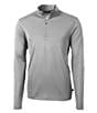 Cutter & Buck Big & Tall Virtue Eco Pique Performance Stretch Quarter-Zip Pullover - Image 2
