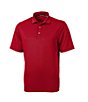 Color:Cardinal Red - Image 1 - Big & Tall Virtue Eco Pique Performance Stretch Short-Sleeve Recycled Materials Polo Shirt