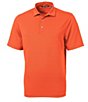 Color:College Orange - Image 1 - Big & Tall Virtue Eco Pique Performance Stretch Short-Sleeve Recycled Materials Polo Shirt
