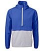 Cutter & Buck Charter Eco Recycled Color Block Anorak Hooded Jacket, Color:Tour Blue/Polished - Image 1