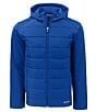 Color:Tour Blue - Image 1 - Evoke Hybrid Eco Soft-Shell Recycled Hooded Jacket