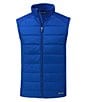 Color:Tour Blue - Image 1 - Evoke Hybrid Eco Soft-Shell Zip-Front Vest