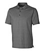 Color:Charcoal Heather - Image 1 - Forge Heathered Stretch Polo Shirt