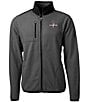 Cutter & Buck MLB Texas Rangers 2023 World Series Champions Cascade Eco Sherpa Fleece Jacket, Color:Elemental Grey/Black - Image 1