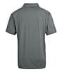 Color:Atlanta Falcons Elemental Grey - Image 2 - NFL NFC Prospect Textured Stretch Short Sleeve Polo Shirt