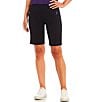 Color:Black - Image 1 - Performance Moisture Wicking Pull-On Twill Shorts