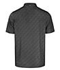 Color:Black - Image 2 - Pike Eco Pebble Print Short Sleeve Polo Shirt