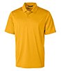 Color:College Gold - Image 1 - Prospect Short-Sleeve Jacquard-Textured Stretch Polo Shirt