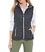 Color:Black - Image 1 - Rainier PrimaLoft® Eco Insulated Full Zip Packable Puffer Vest