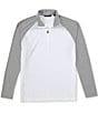 Color:White - Image 1 - Response Hybrid Half-Zip Long-Sleeve Pullover