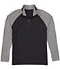 Color:Black - Image 1 - Response Hybrid Half-Zip Long-Sleeve Pullover