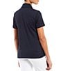 Color:Navy Blue - Image 2 - Short Sleeve Moisture Wicking Genre Polo Top