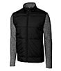 Color:Black - Image 1 - Stealth Hybrid Long-Sleeve Quilted Full-Zip Jacket