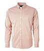 Color:College Orange - Image 1 - Versatech Pinstriped Long-Sleeve Button-Front Shirt