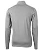 Cutter & Buck Virtue Eco Pique Long-Sleeve Quarter-Zip Pullover, Color:Polished - Image 2