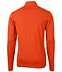 Cutter & Buck Virtue Eco Pique Long-Sleeve Quarter-Zip Pullover, Color:College Orange - Image 2