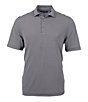 Color:Black - Image 1 - Virtue Eco Pique Short-Sleeve Striped Polo Shirt