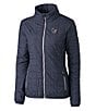 Color:Houston Texans Anthracite Melange - Image 1 - Women's NFL AFC Rainier Primaloft® Eco Insulated Full-Zip Puffer Jacket