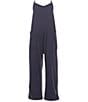 Chelsea & Violet Big Girls Sleeveless Pocketed Jumpsuit, Color:Navy - Image 1