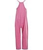 Chelsea & Violet Big Girls 7-16 Sleeveless Pocketed Jumpsuit, Color:Taffy Pink - Image 2