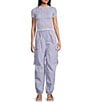 C&V Chelsea & Violet Cargo Joggers, Color:Cool Indidgo - Image 3