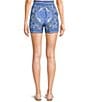 C&V Chelsea & Violet Coordinating Printed Shorts, Color:Blue - Image 2