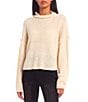 Color:Cream - Image 1 - Drop Shoulder Turtleneck Sweater