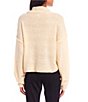 Color:Cream - Image 2 - Drop Shoulder Turtleneck Sweater