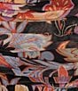 C&V Chelsea & Violet Floral Printed Coordinating Mesh Skirt, Color:Black Multi - Image 5