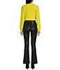 Color:Black - Image 4 - High Rise Sequin Pull On Flare Pants