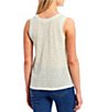 Color:Mint - Image 2 - Knotted Stripe Knit Tank Top