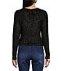 Color:Black - Image 2 - Metallic Eyelash Sweater