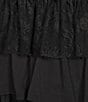C&V Chelsea & Violet Multi-Layer Ruffle Tiered Maxi Skirt, Color:Black - Image 4