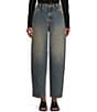 C&V Chelsea & Violet High Rise Skater Jeans, Color:Dirty Medium Blue - Image 1