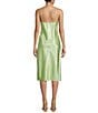Color:Cool Matcha - Image 2 - Sleeveless Cowl Neck Midi Slip Dress
