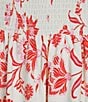 C&V Chelsea & Violet Square Neck Sleeveless Tiered Floral Tropical Print Maxi Dress, Color:Seashell Taffy Pink - Image 3