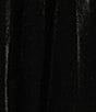 Color:Black - Image 3 - Square Neck Smocked Ruffle Hem Velvet Dress