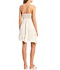 Color:Ivory - Image 2 - Strappy Lace Ruffle Hem Detail Dress