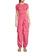 C&V Chelsea & Violet Textured Floral Seamless T-Shirt, Color:Vintage Pink - Image 3