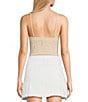 Color:Creme Brulee - Image 2 - Textured Seamless Crop Top
