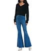 C&V Chelsea & Violet V-Neck Eyelash Sweater, Color:Black - Image 3