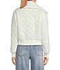 C&V Chelsea & Violet Zip Up Front Beaded Quilted Puffer Jacket - Image 2