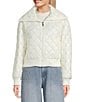 C&V Chelsea & Violet Zip Up Front Beaded Quilted Puffer Jacket - Image 3