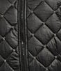 C&V Chelsea & Violet Zip Up Front Beaded Quilted Puffer Jacket, Color:Black - Image 6
