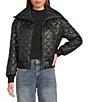 C&V Chelsea & Violet Zip Up Front Beaded Quilted Puffer Jacket - Image 1