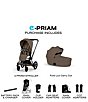 Cybex e-PRIAM Stroller + PRIAM Fold Lux Carry Cot Bundle - Image 3