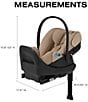 Cybex Cloud G Pro Comfort Extend Infant Car Seat, Color:Almond Beige - Image 5