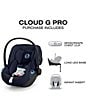 Cybex Cloud G Pro Comfort Extend Infant Car Seat, Color:Ocean Blue - Image 5