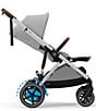 Cybex E-Gazelle S Electronic Assist Stroller, Color:Silver Frame/Stone Grey - Image 3